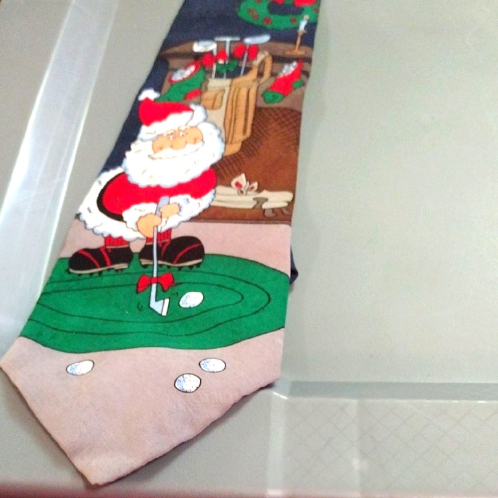 Hallmark Christmas Golf Men's Tie
